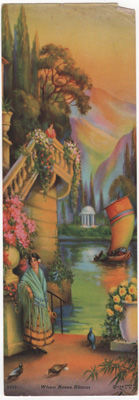 Vintage Calendar Art romance, idylls, romantic